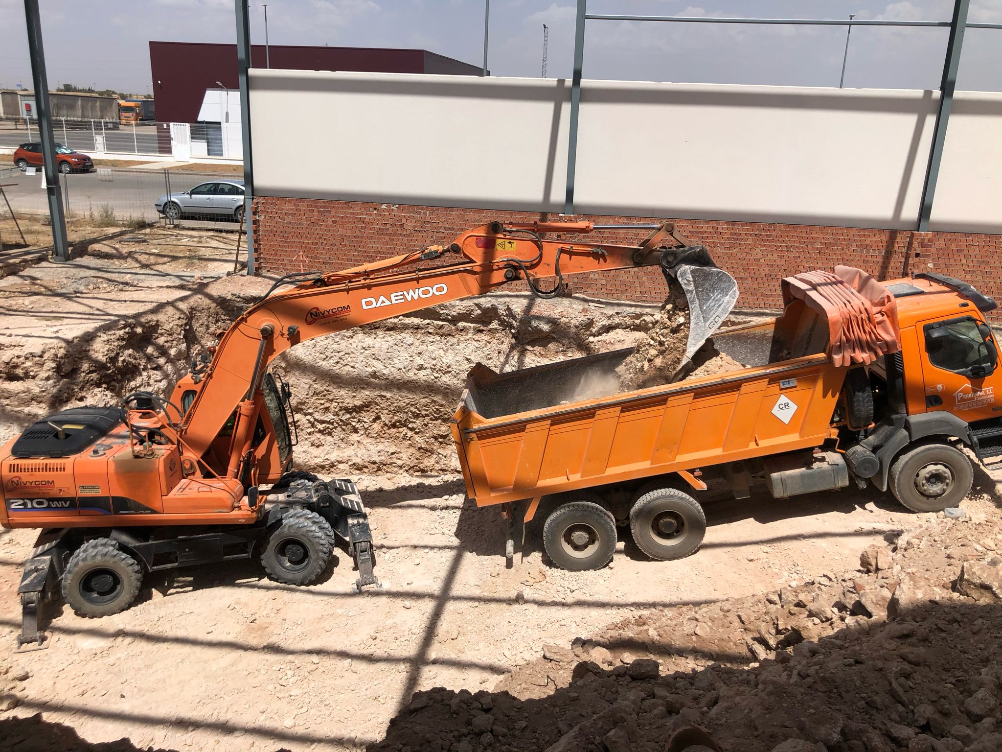 Trabajos de excavación